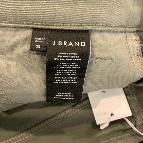 J BRAND Joan Green High Rise Cropped Pants 28 NWT - Picture 5 of 6